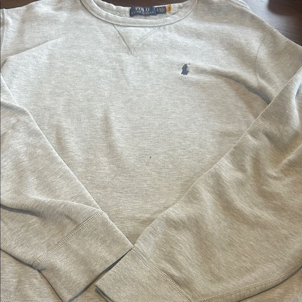 Polo by Ralph Lauren Light Gray Crewneck Sweater